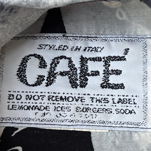 CAFE HOLLYWOOD  vintage movie stars print shirt in size XXL designed in Italy - Picture 11 of 13